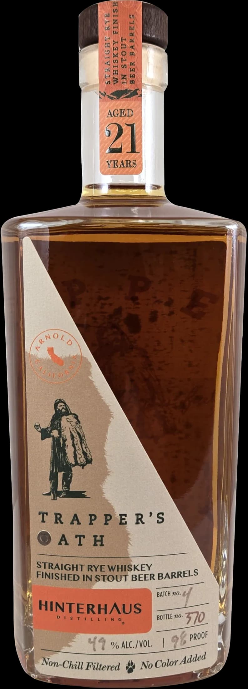 Trapper's Oath Extra Aged Rye