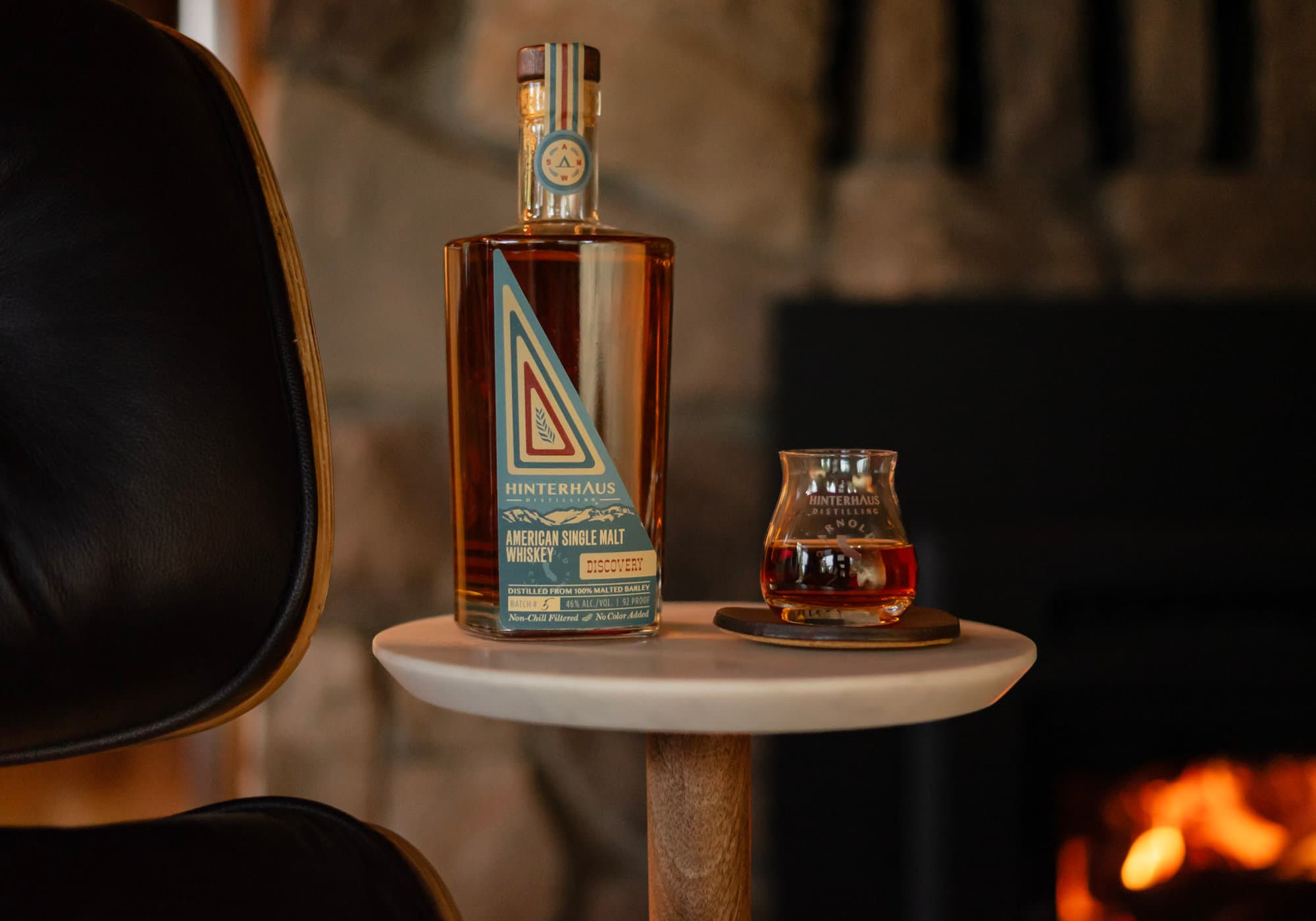Discovery bottle by the Hinterhaus fire