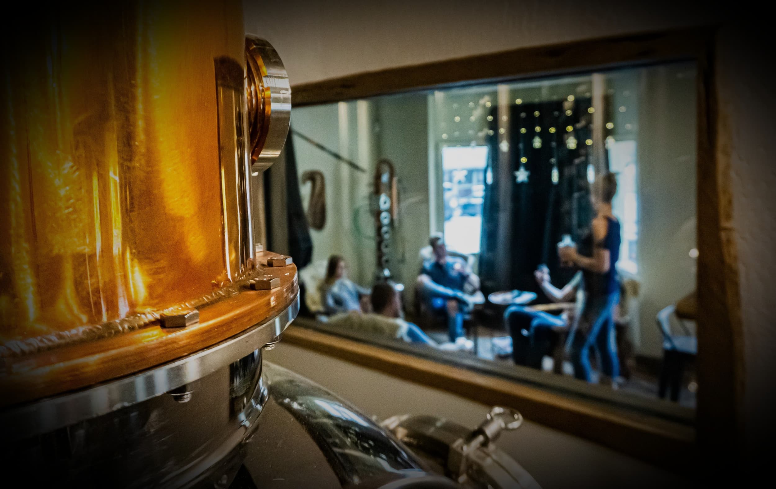 Copper still and tasting lounge